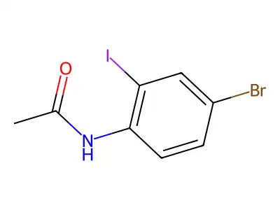 N-(4-bromo-2-iodophenyl)acetamide structure