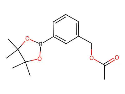 3-(4,4,5,5-Tetramethyl-1,3,2-dioxaborolan-2-yl)benzyl acetate structure