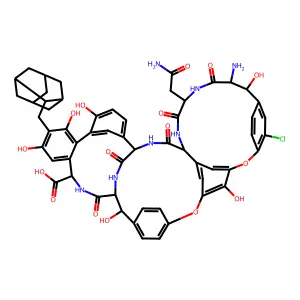 Eremomycin aglycone hexapeptide, 29-(2-admantyl)methyl- structure