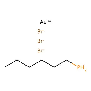 Gold, tribromo(triethylphosphine)-, (SP-4-2)- structure