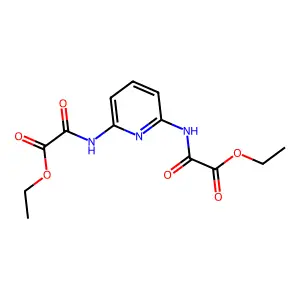 Ethyl 2-[[6-[(2-ethoxy-2-oxoacetyl)amino]pyridin-2-yl]amino]-2-oxoacetate structure