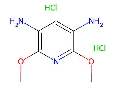 2,6-Dimethoxy-3,5-pyridinediamine dihydrochloride structure