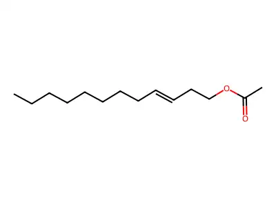 (E)-3-Dodecenyl acetate structure