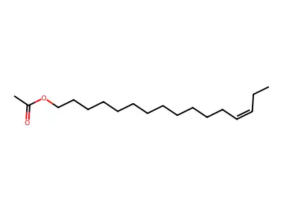 13-Hexadecen-1-ol, acetate, (13E)- structure