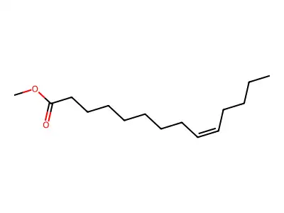 Methyl cis-9-tetradecenoate structure