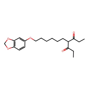 3,5-Heptanedione, 4-[6-(1,3-benzodioxol-5-yloxy)hexyl]- structure