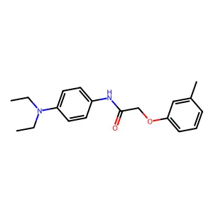 N-[4-(diethylamino)phenyl]-2-(3-methylphenoxy)acetamide structure