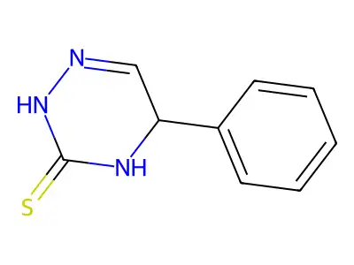 as-Triazine-3(2H)-thione, 4,5-dihydro-5-phenyl- structure