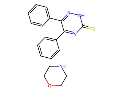 as-Triazine-3(2H)-thione, 5,6-diphenyl-, compd. with morpholine structure