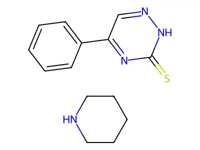 as-Triazine-3-thione, 5-phenyl-, compd. with piperidine structure