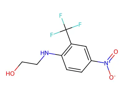 2-{[4-Nitro-2-(trifluoromethyl)phenyl]amino}ethanol structure