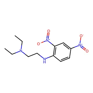 N2-(2,4-Dinitrophenyl)-N1,N1-diethyl-1,2-ethanediamine structure