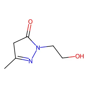 2-(2-hydroxyethyl)-5-methyl-2,4-dihydro-3H-pyrazol-3-one structure