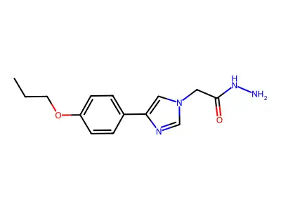 2-[4-(4-Propoxyphenyl)imidazol-1-yl]acetohydrazide structure