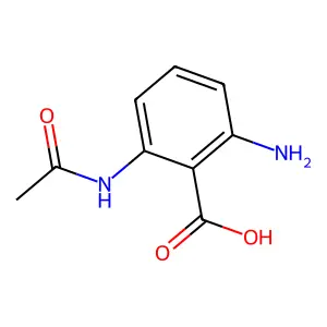 2-乙酰氨基-6-氨基苯甲酸 structure