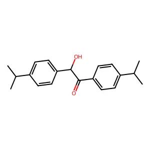 2-Hydroxy-1,2-bis[4-(propan-2-yl)phenyl]ethanone structure
