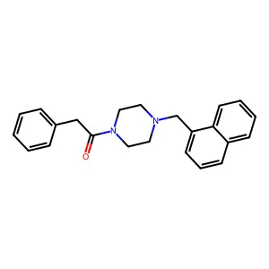 1-[4-(Naphthalen-1-ylmethyl)piperazin-1-yl]-2-phenylethanone structure