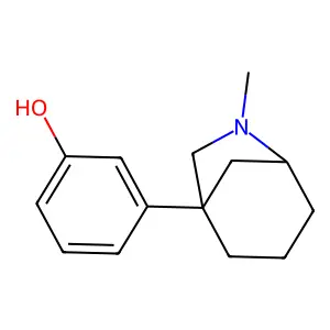 3-(6-Methyl-6-azabicyclo(3.2.1)octan-1-yl)phenol structure
