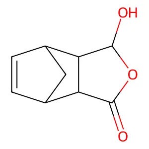 4,7-Methanoisobenzofuran-1(3H)-one, 3a,4,7,7a-tetrahydro-3-hydroxy- structure