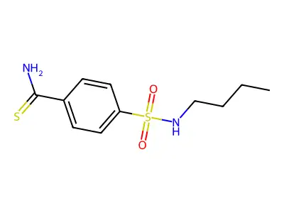 4-(Butylsulfamoyl)benzenecarbothioamide structure