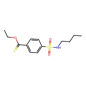 O-ethyl 4-(butylsulfamoyl)benzenecarbothioate structure