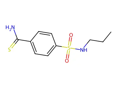 4-(Propylsulfamoyl)benzenecarbothioamide structure