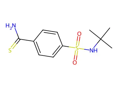 4-(Tert-butylsulfamoyl)benzenecarbothioamide structure