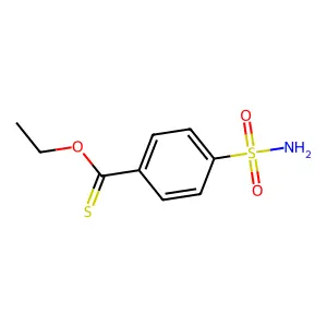 O-ethyl 4-sulfamoylbenzenecarbothioate structure