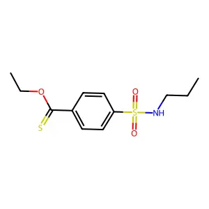 O-ethyl 4-(propylsulfamoyl)benzenecarbothioate structure