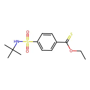 O-ethyl 4-(tert-butylsulfamoyl)benzenecarbothioate structure