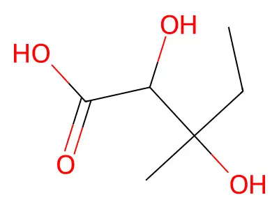 2,3-二羟-3-甲基戊酸 structure