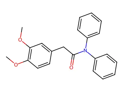 2-(3,4-dimethoxyphenyl)-N,N-diphenylacetamide structure