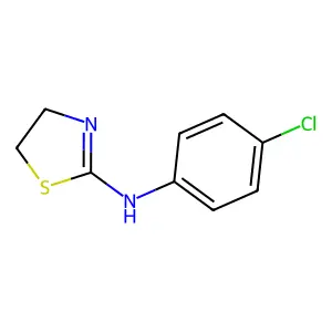 N-(4-chlorophenyl)-4,5-dihydro-1,3-thiazol-2-amine structure