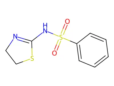 N-(4,5-dihydro-1,3-thiazol-2-yl)benzenesulfonamide structure