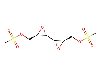 1,6-Di-O-mesyl-2,3,4,5-dianhydro-iditol structure