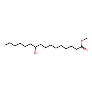 Hexadecanoic acid, 10-hydroxy-, methyl ester structure