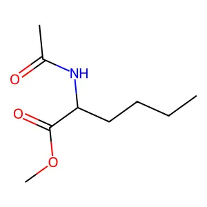 2-Acetylaminohexanoic acid, methyl ester structure