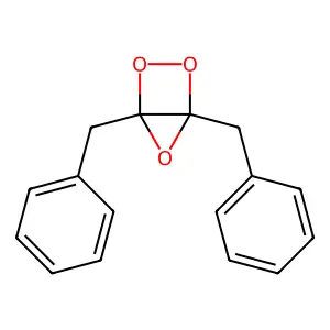 1,4-Bis(phenylmethyl)-2,3,5-trioxabicyclo[2.1.0]pentane structure