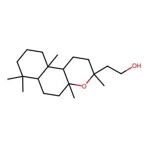 1H-Naphtho[2,1-b]pyran-3-ethanol, dodecahydro-3,4a,7,7,10a-pentamethyl- structure