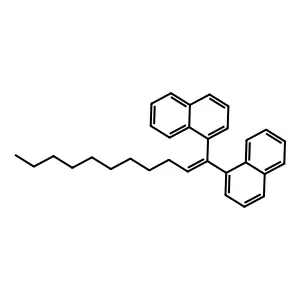 1,1-Di(alpha-naphthyl)-1-hendecene structure