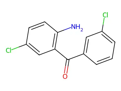 (2-Amino-5-chlorophenyl)(3-chlorophenyl)methanone structure