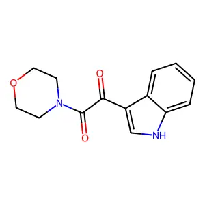 1-(1H-indol-3-yl)-2-morpholin-4-yl-2-oxoethanone structure