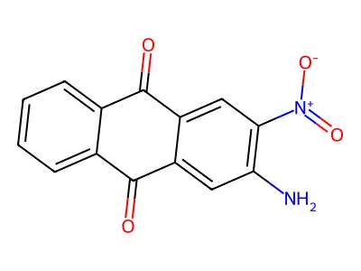2-Amino-3-nitro-9,10-anthracenedione structure
