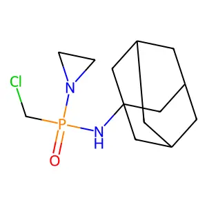 Phosphinicamide, P-1-aziridinyl-P-(chloromethyl)-N-tricyclo[3.3.1.13,7]dec-1-yl- structure