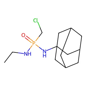 N-(Chloromethyl-ethylamino-phosphoryl)adamantan-1-amine structure