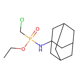 Ethyl P-(chloromethyl)-N-tricyclo[3.3.1.1~3,7~]decan-1-ylphosphonamidate structure