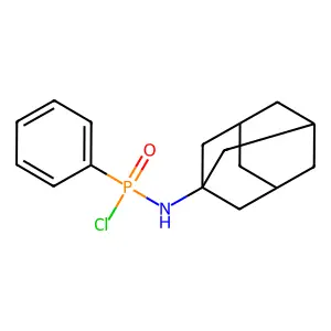 N-[chloro(phenyl)phosphoryl]adamantan-1-amine structure
