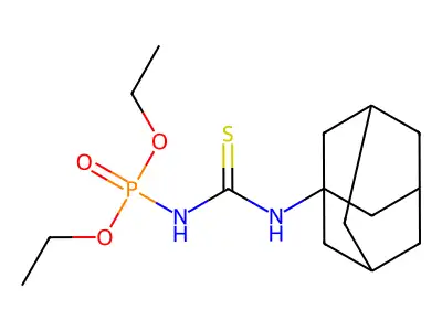 1-(1-Adamantyl)-3-diethoxyphosphorylthiourea structure