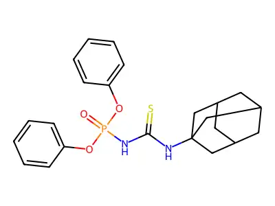 1-(1-Adamantyl)-3-diphenoxyphosphorylthiourea structure