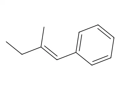 2-Methyl-1-phenyl-1-butene structure